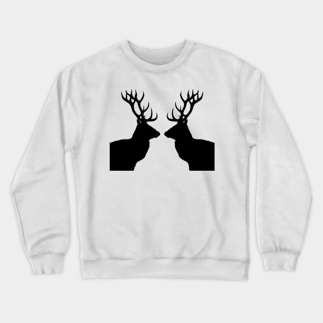 Stag Silhouette Crewneck Sweatshirt by Simon-dell